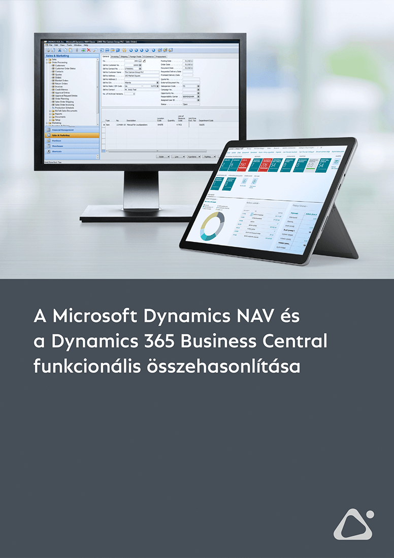 business central nav összehasonlító táblázat